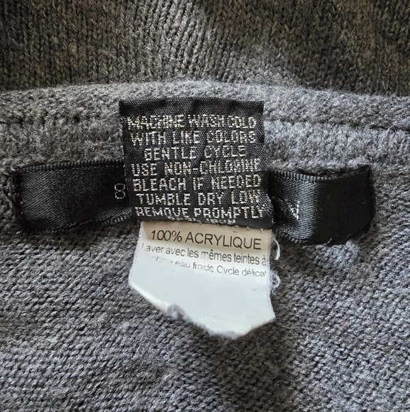 89th & MADISON Women's Gray Asymmetric One-Shoulder Knit Sweater - Picture 16 of 16